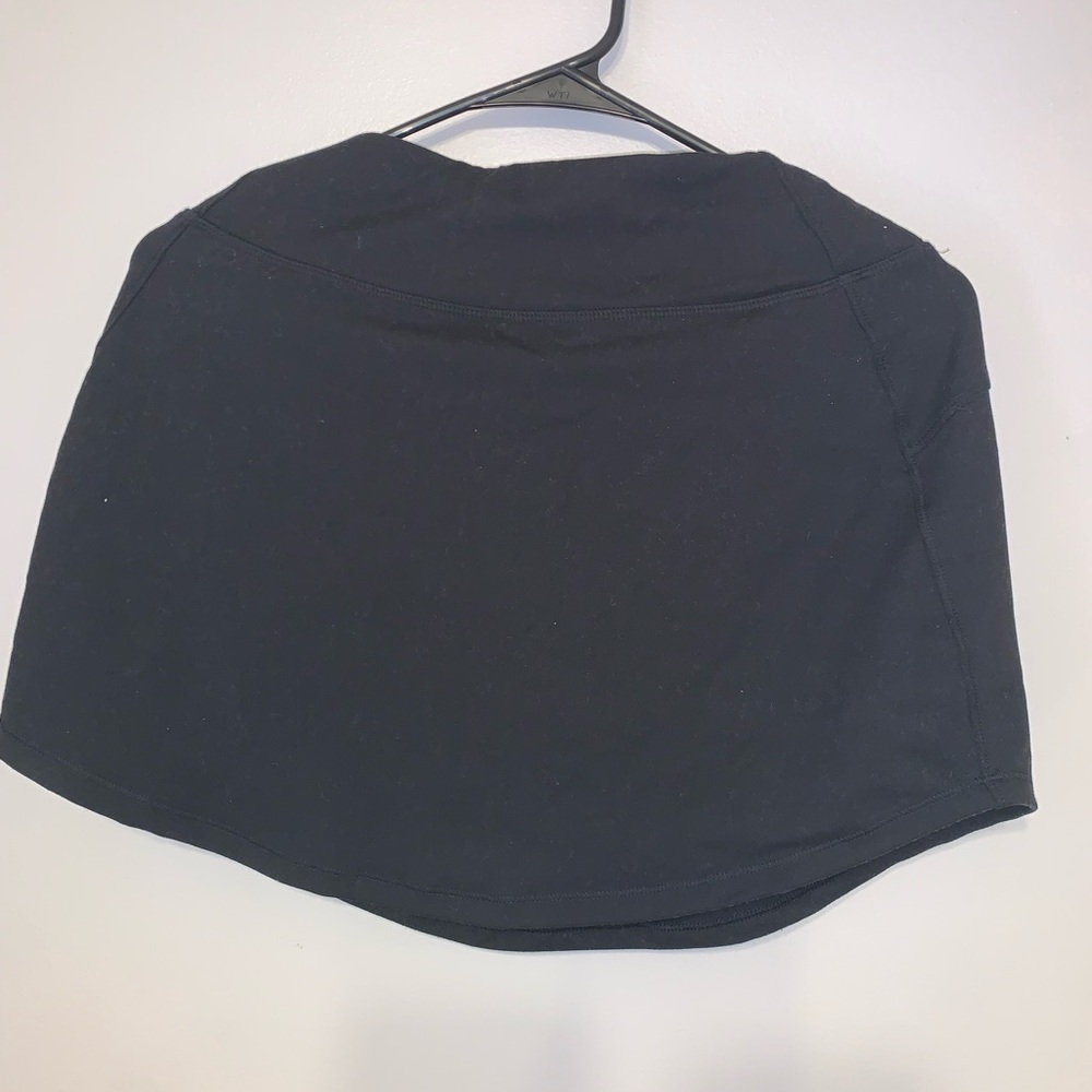 Black skirt with shorts underneath